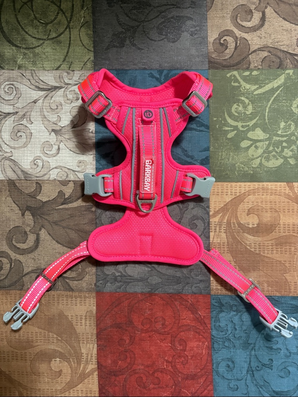 🦮Barkbay Pink Reflective No-Pull Dog Harness
